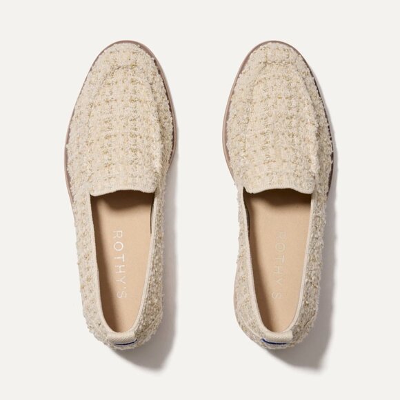 Rothy's The Lug Loafer Snowcap Bouclé CreamSize 8 - Picture 3 of 15